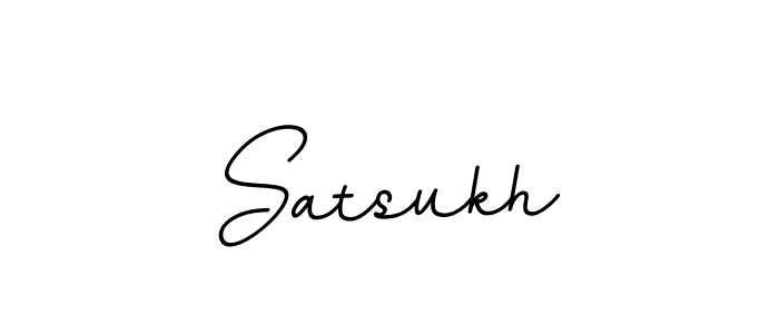 Create a beautiful signature design for name Satsukh. With this signature (BallpointsItalic-DORy9) fonts, you can make a handwritten signature for free. Satsukh signature style 11 images and pictures png