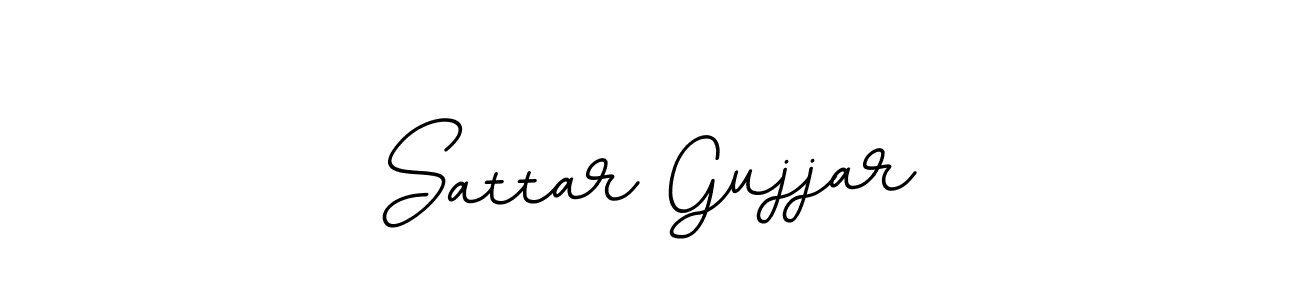 Create a beautiful signature design for name Sattar Gujjar. With this signature (BallpointsItalic-DORy9) fonts, you can make a handwritten signature for free. Sattar Gujjar signature style 11 images and pictures png