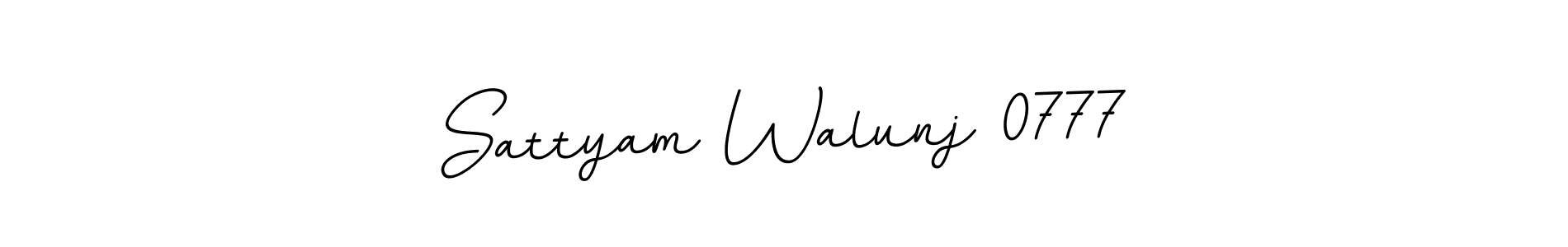 Make a beautiful signature design for name Sattyam Walunj 0777. With this signature (BallpointsItalic-DORy9) style, you can create a handwritten signature for free. Sattyam Walunj 0777 signature style 11 images and pictures png