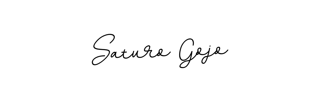 How to make Saturo Gojo name signature. Use BallpointsItalic-DORy9 style for creating short signs online. This is the latest handwritten sign. Saturo Gojo signature style 11 images and pictures png