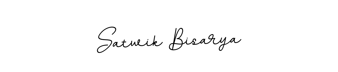 Design your own signature with our free online signature maker. With this signature software, you can create a handwritten (BallpointsItalic-DORy9) signature for name Satwik Bisarya. Satwik Bisarya signature style 11 images and pictures png