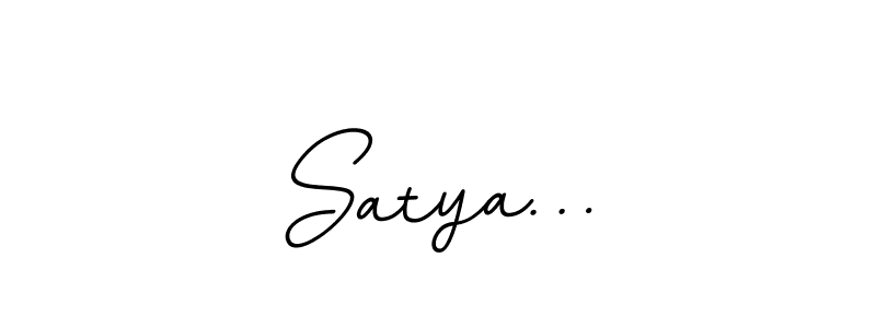 You should practise on your own different ways (BallpointsItalic-DORy9) to write your name (Satya…) in signature. don't let someone else do it for you. Satya… signature style 11 images and pictures png