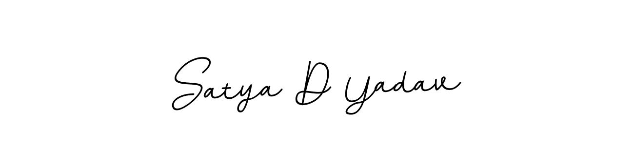 Satya D Yadav stylish signature style. Best Handwritten Sign (BallpointsItalic-DORy9) for my name. Handwritten Signature Collection Ideas for my name Satya D Yadav. Satya D Yadav signature style 11 images and pictures png