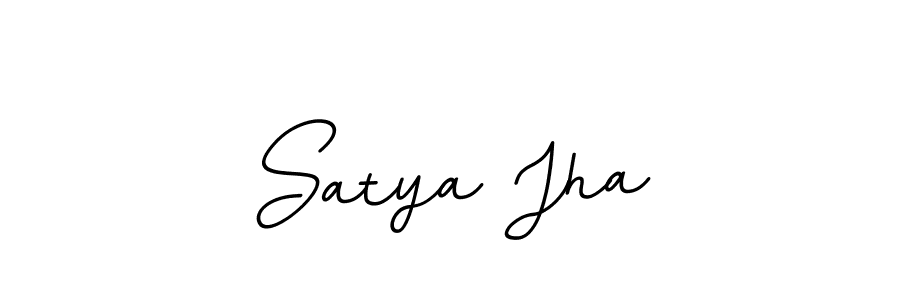 Satya Jha stylish signature style. Best Handwritten Sign (BallpointsItalic-DORy9) for my name. Handwritten Signature Collection Ideas for my name Satya Jha. Satya Jha signature style 11 images and pictures png