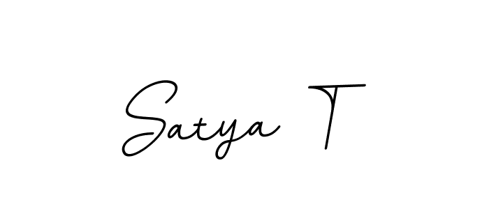 This is the best signature style for the Satya T name. Also you like these signature font (BallpointsItalic-DORy9). Mix name signature. Satya T signature style 11 images and pictures png