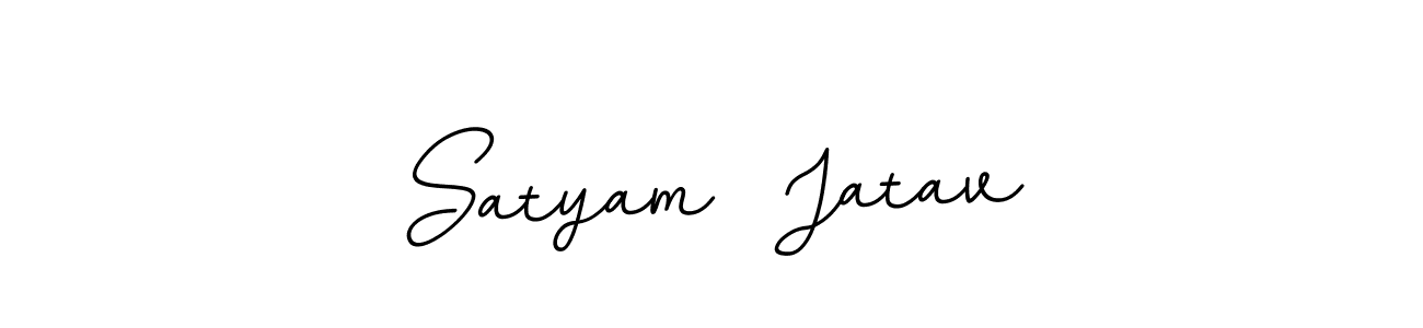 This is the best signature style for the Satyam  Jatav name. Also you like these signature font (BallpointsItalic-DORy9). Mix name signature. Satyam  Jatav signature style 11 images and pictures png