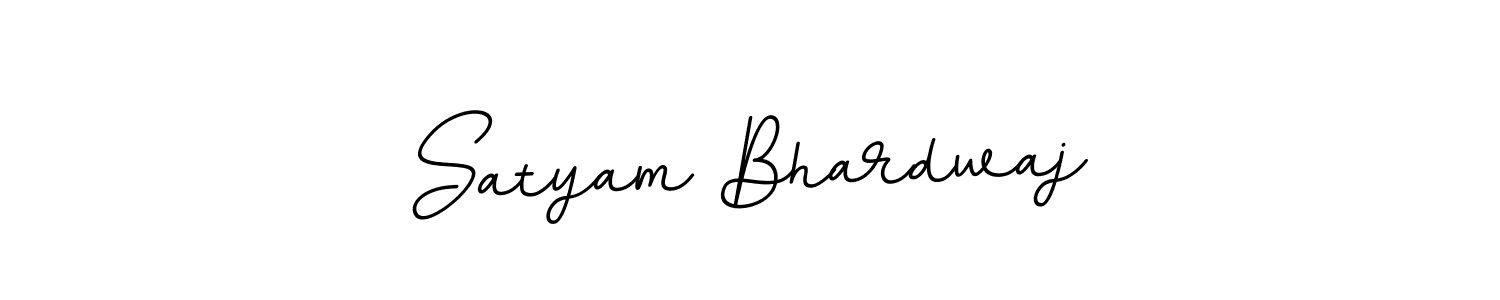 Make a beautiful signature design for name Satyam Bhardwaj. With this signature (BallpointsItalic-DORy9) style, you can create a handwritten signature for free. Satyam Bhardwaj signature style 11 images and pictures png