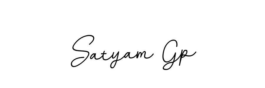 Use a signature maker to create a handwritten signature online. With this signature software, you can design (BallpointsItalic-DORy9) your own signature for name Satyam Gp. Satyam Gp signature style 11 images and pictures png