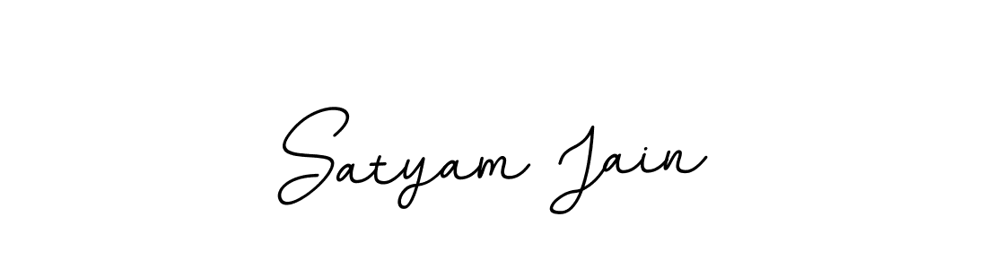 Design your own signature with our free online signature maker. With this signature software, you can create a handwritten (BallpointsItalic-DORy9) signature for name Satyam Jain. Satyam Jain signature style 11 images and pictures png