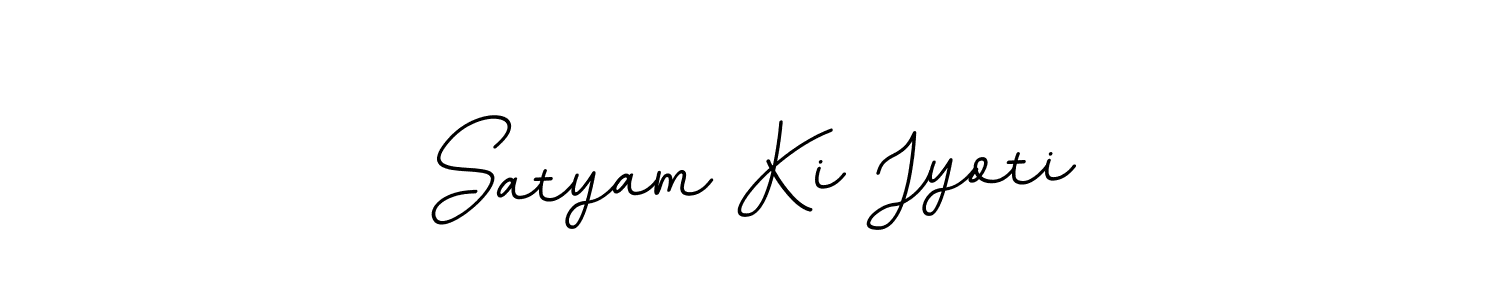 Make a beautiful signature design for name Satyam Ki Jyoti. With this signature (BallpointsItalic-DORy9) style, you can create a handwritten signature for free. Satyam Ki Jyoti signature style 11 images and pictures png