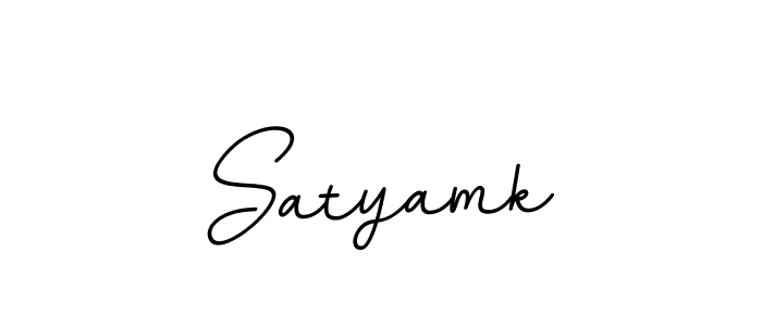 Create a beautiful signature design for name Satyamk. With this signature (BallpointsItalic-DORy9) fonts, you can make a handwritten signature for free. Satyamk signature style 11 images and pictures png