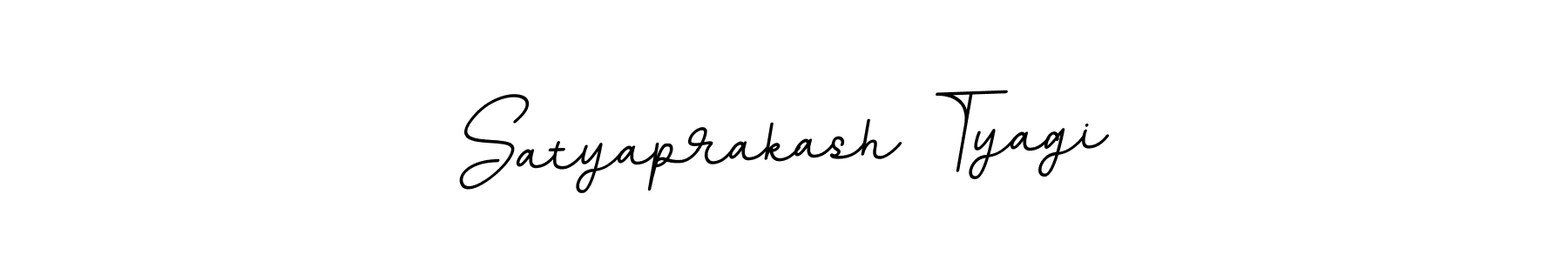 Design your own signature with our free online signature maker. With this signature software, you can create a handwritten (BallpointsItalic-DORy9) signature for name Satyaprakash Tyagi. Satyaprakash Tyagi signature style 11 images and pictures png