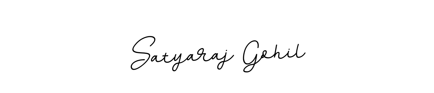The best way (BallpointsItalic-DORy9) to make a short signature is to pick only two or three words in your name. The name Satyaraj Gohil include a total of six letters. For converting this name. Satyaraj Gohil signature style 11 images and pictures png
