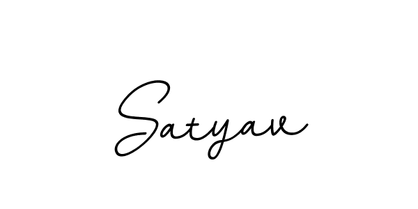 Use a signature maker to create a handwritten signature online. With this signature software, you can design (BallpointsItalic-DORy9) your own signature for name Satyav. Satyav signature style 11 images and pictures png