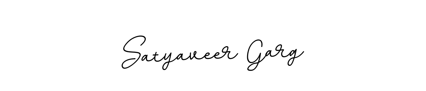 How to make Satyaveer Garg name signature. Use BallpointsItalic-DORy9 style for creating short signs online. This is the latest handwritten sign. Satyaveer Garg signature style 11 images and pictures png