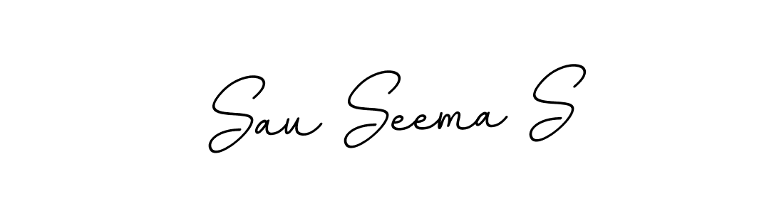 Similarly BallpointsItalic-DORy9 is the best handwritten signature design. Signature creator online .You can use it as an online autograph creator for name Sau Seema S. Sau Seema S signature style 11 images and pictures png