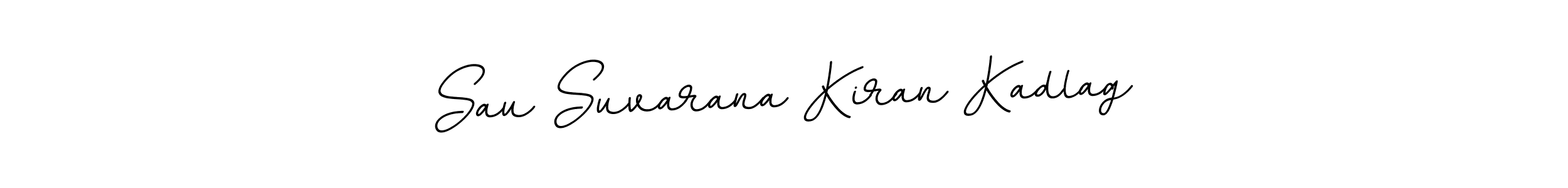 Use a signature maker to create a handwritten signature online. With this signature software, you can design (BallpointsItalic-DORy9) your own signature for name Sau Suvarana Kiran Kadlag. Sau Suvarana Kiran Kadlag signature style 11 images and pictures png