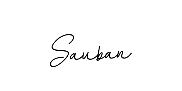 Use a signature maker to create a handwritten signature online. With this signature software, you can design (BallpointsItalic-DORy9) your own signature for name Sauban. Sauban signature style 11 images and pictures png