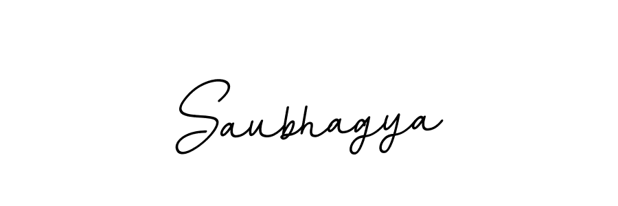 Use a signature maker to create a handwritten signature online. With this signature software, you can design (BallpointsItalic-DORy9) your own signature for name Saubhagya. Saubhagya signature style 11 images and pictures png