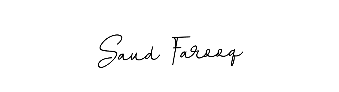 Saud Farooq stylish signature style. Best Handwritten Sign (BallpointsItalic-DORy9) for my name. Handwritten Signature Collection Ideas for my name Saud Farooq. Saud Farooq signature style 11 images and pictures png