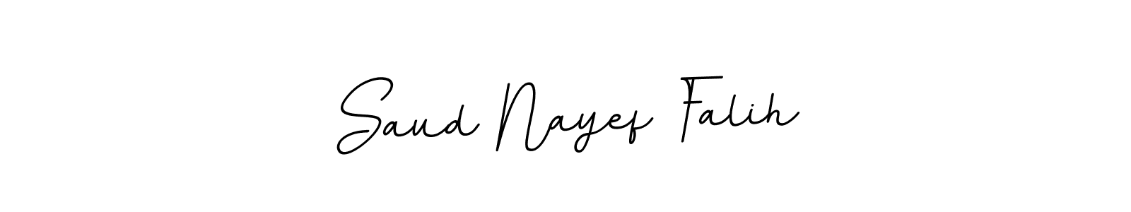 Make a beautiful signature design for name Saud Nayef Falih. With this signature (BallpointsItalic-DORy9) style, you can create a handwritten signature for free. Saud Nayef Falih signature style 11 images and pictures png