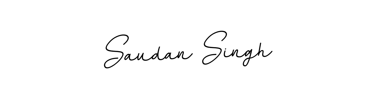 Create a beautiful signature design for name Saudan Singh. With this signature (BallpointsItalic-DORy9) fonts, you can make a handwritten signature for free. Saudan Singh signature style 11 images and pictures png