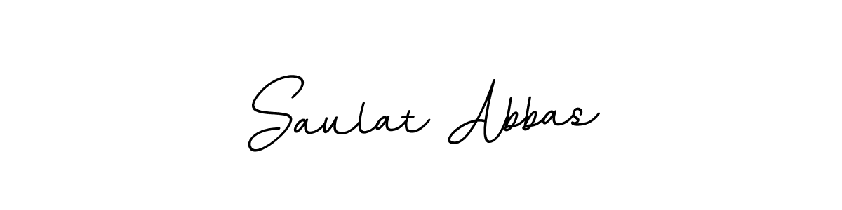 You should practise on your own different ways (BallpointsItalic-DORy9) to write your name (Saulat Abbas) in signature. don't let someone else do it for you. Saulat Abbas signature style 11 images and pictures png