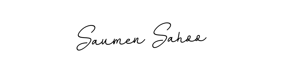 You should practise on your own different ways (BallpointsItalic-DORy9) to write your name (Saumen Sahoo) in signature. don't let someone else do it for you. Saumen Sahoo signature style 11 images and pictures png