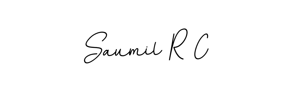 It looks lik you need a new signature style for name Saumil R C. Design unique handwritten (BallpointsItalic-DORy9) signature with our free signature maker in just a few clicks. Saumil R C signature style 11 images and pictures png