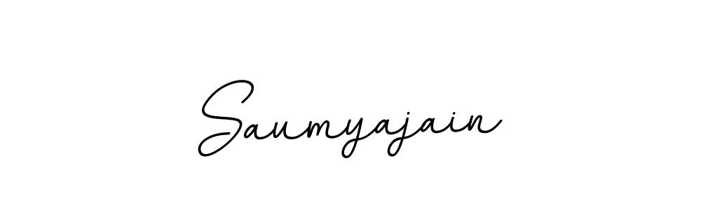 BallpointsItalic-DORy9 is a professional signature style that is perfect for those who want to add a touch of class to their signature. It is also a great choice for those who want to make their signature more unique. Get Saumyajain name to fancy signature for free. Saumyajain signature style 11 images and pictures png