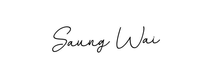 Saung Wai stylish signature style. Best Handwritten Sign (BallpointsItalic-DORy9) for my name. Handwritten Signature Collection Ideas for my name Saung Wai. Saung Wai signature style 11 images and pictures png