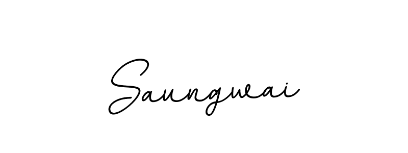 Create a beautiful signature design for name Saungwai. With this signature (BallpointsItalic-DORy9) fonts, you can make a handwritten signature for free. Saungwai signature style 11 images and pictures png