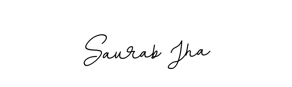 You should practise on your own different ways (BallpointsItalic-DORy9) to write your name (Saurab Jha) in signature. don't let someone else do it for you. Saurab Jha signature style 11 images and pictures png