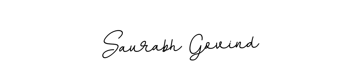 Make a beautiful signature design for name Saurabh Govind. With this signature (BallpointsItalic-DORy9) style, you can create a handwritten signature for free. Saurabh Govind signature style 11 images and pictures png