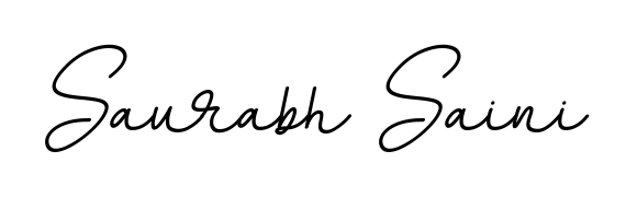 Generate high-definition signature styles for Saurabh Saini. The BallpointsItalic-DORy9 typeface ensures crisp legibility and sophisticated design. Saurabh Saini signature style 11 images and pictures png