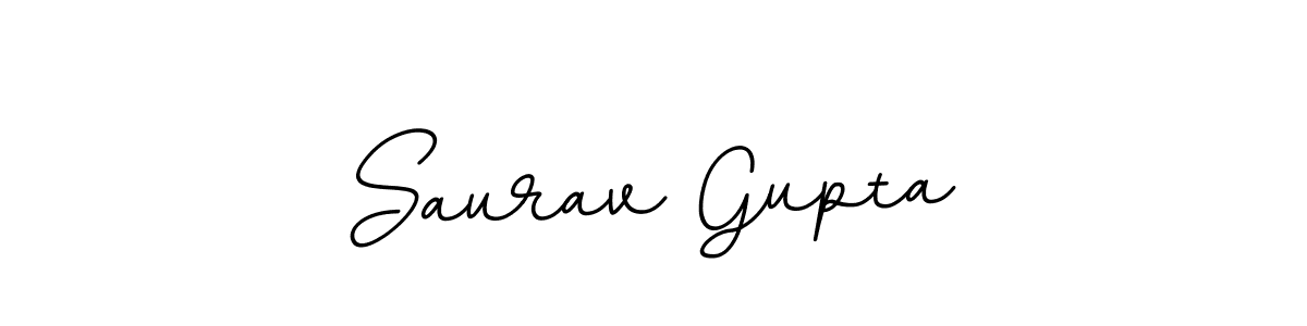 Use a signature maker to create a handwritten signature online. With this signature software, you can design (BallpointsItalic-DORy9) your own signature for name Saurav Gupta. Saurav Gupta signature style 11 images and pictures png