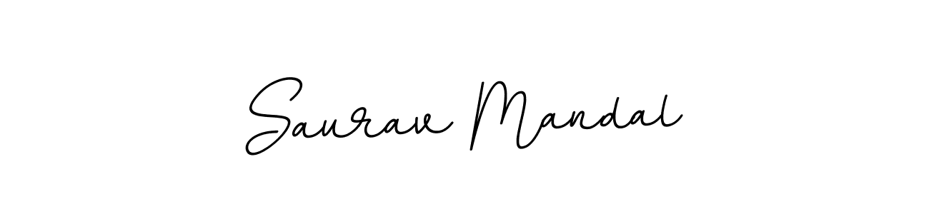 How to make Saurav Mandal name signature. Use BallpointsItalic-DORy9 style for creating short signs online. This is the latest handwritten sign. Saurav Mandal signature style 11 images and pictures png