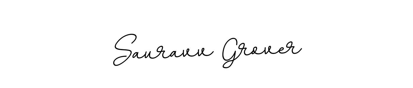 Sauravv Grover stylish signature style. Best Handwritten Sign (BallpointsItalic-DORy9) for my name. Handwritten Signature Collection Ideas for my name Sauravv Grover. Sauravv Grover signature style 11 images and pictures png