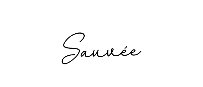 Make a beautiful signature design for name Sauvée. With this signature (BallpointsItalic-DORy9) style, you can create a handwritten signature for free. Sauvée signature style 11 images and pictures png