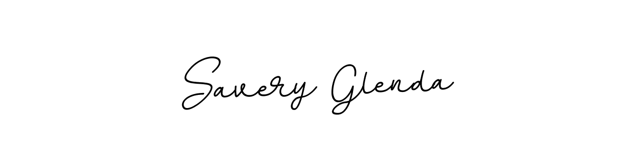 How to make Savery Glenda name signature. Use BallpointsItalic-DORy9 style for creating short signs online. This is the latest handwritten sign. Savery Glenda signature style 11 images and pictures png