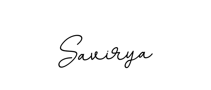 Use a signature maker to create a handwritten signature online. With this signature software, you can design (BallpointsItalic-DORy9) your own signature for name Savirya. Savirya signature style 11 images and pictures png