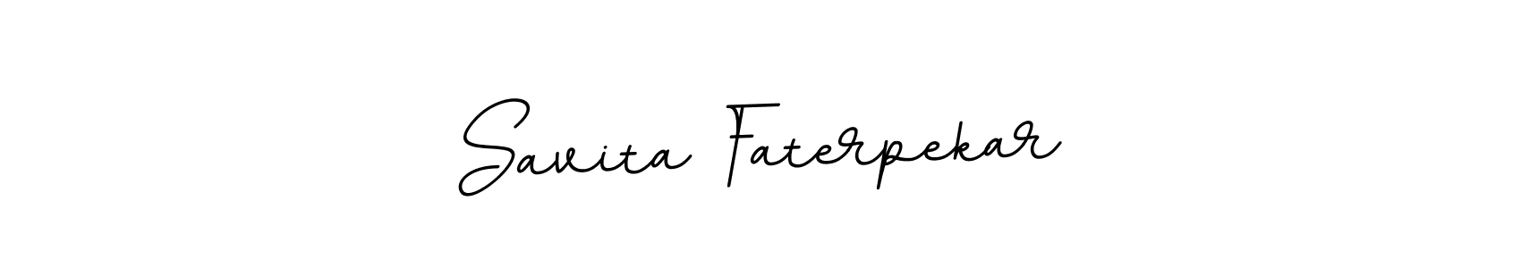 The best way (BallpointsItalic-DORy9) to make a short signature is to pick only two or three words in your name. The name Savita Faterpekar include a total of six letters. For converting this name. Savita Faterpekar signature style 11 images and pictures png