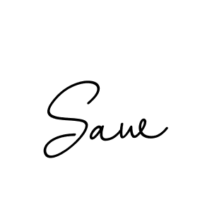 How to make Saw signature? BallpointsItalic-DORy9 is a professional autograph style. Create handwritten signature for Saw name. Saw signature style 11 images and pictures png