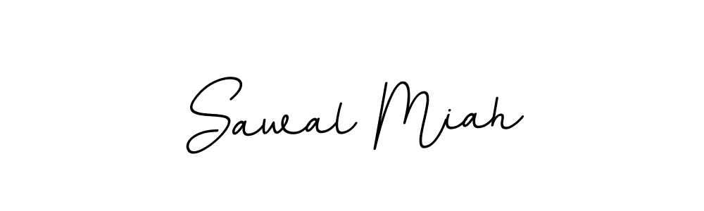 Make a beautiful signature design for name Sawal Miah. With this signature (BallpointsItalic-DORy9) style, you can create a handwritten signature for free. Sawal Miah signature style 11 images and pictures png
