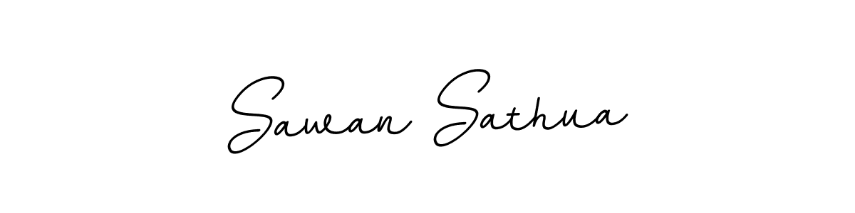 Design your own signature with our free online signature maker. With this signature software, you can create a handwritten (BallpointsItalic-DORy9) signature for name Sawan Sathua. Sawan Sathua signature style 11 images and pictures png