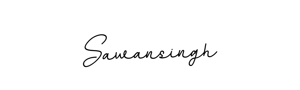 How to make Sawansingh name signature. Use BallpointsItalic-DORy9 style for creating short signs online. This is the latest handwritten sign. Sawansingh signature style 11 images and pictures png