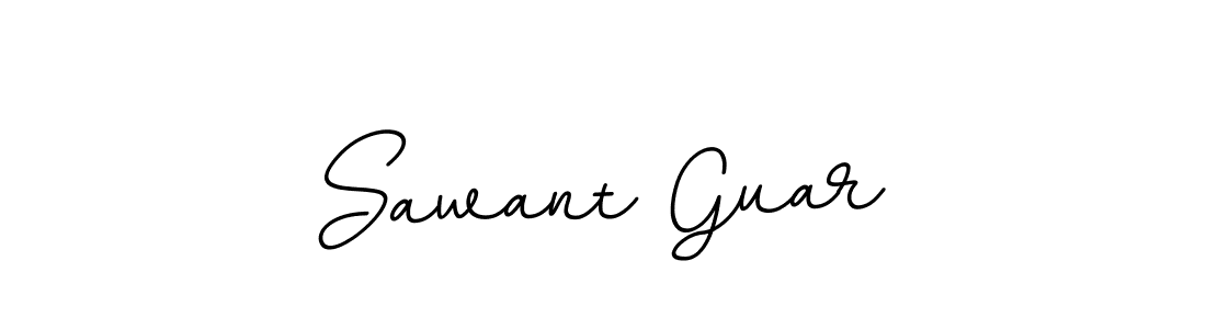 How to make Sawant Guar name signature. Use BallpointsItalic-DORy9 style for creating short signs online. This is the latest handwritten sign. Sawant Guar signature style 11 images and pictures png