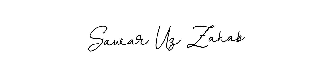 Make a beautiful signature design for name Sawar Uz Zahab. With this signature (BallpointsItalic-DORy9) style, you can create a handwritten signature for free. Sawar Uz Zahab signature style 11 images and pictures png