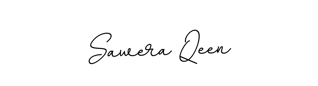 Create a beautiful signature design for name Sawera Qeen. With this signature (BallpointsItalic-DORy9) fonts, you can make a handwritten signature for free. Sawera Qeen signature style 11 images and pictures png