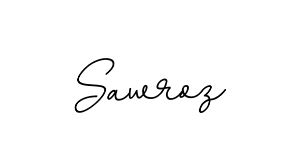 How to make Sawroz name signature. Use BallpointsItalic-DORy9 style for creating short signs online. This is the latest handwritten sign. Sawroz signature style 11 images and pictures png